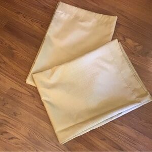 NWOT Set of two pocket rod curtain panels. Abstract textured design in gold.